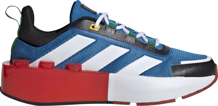 Adidas LEGO x Tech Runner Big Kid 'Shock Blue Red' Sneakers, Blue