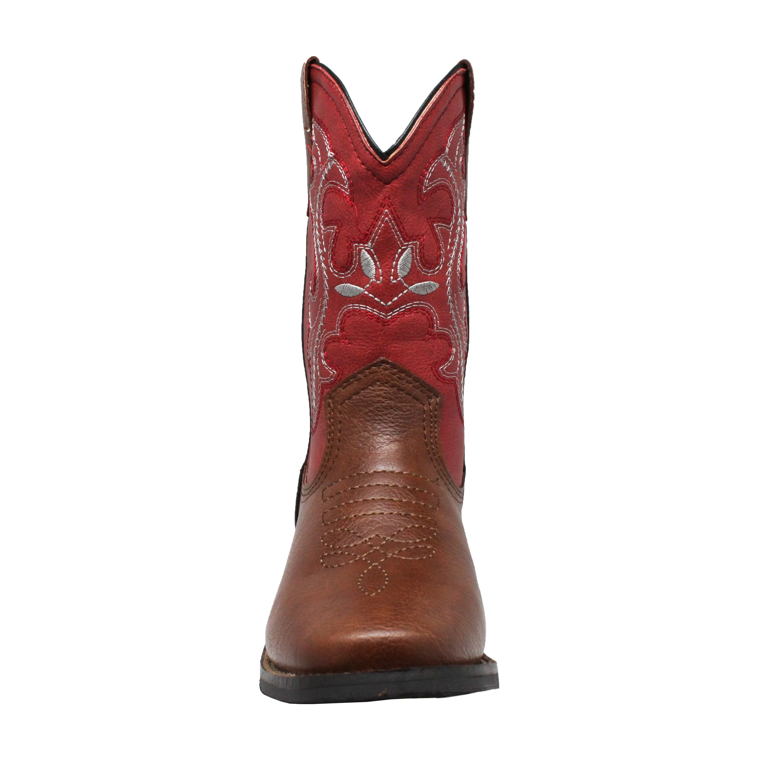 AdTec Children's 8" Western Pull On Red