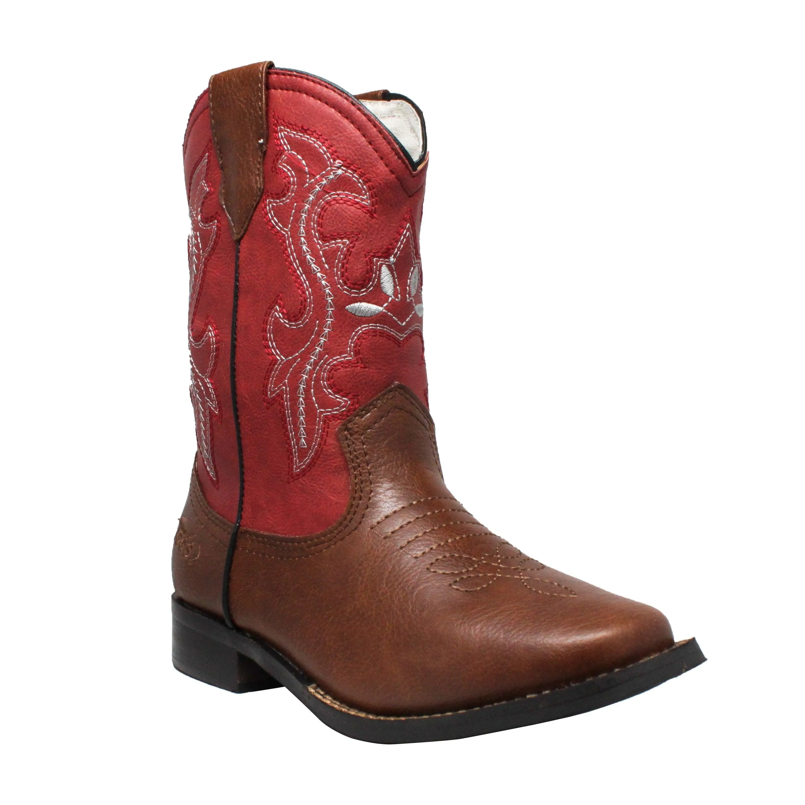 AdTec Children's 8" Western Pull On Red