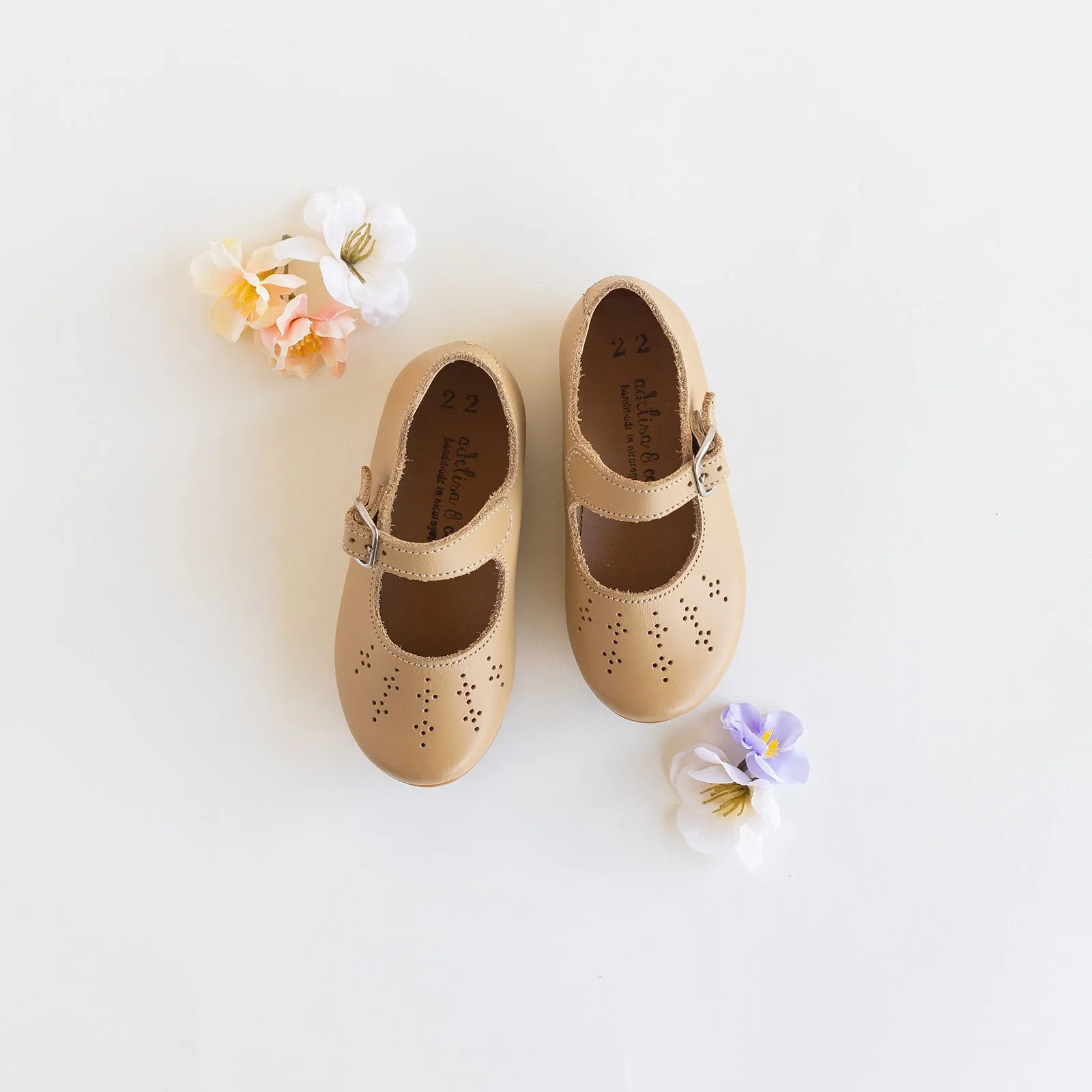 Birch Semilla Mary Janes {Children's Leather Shoes}