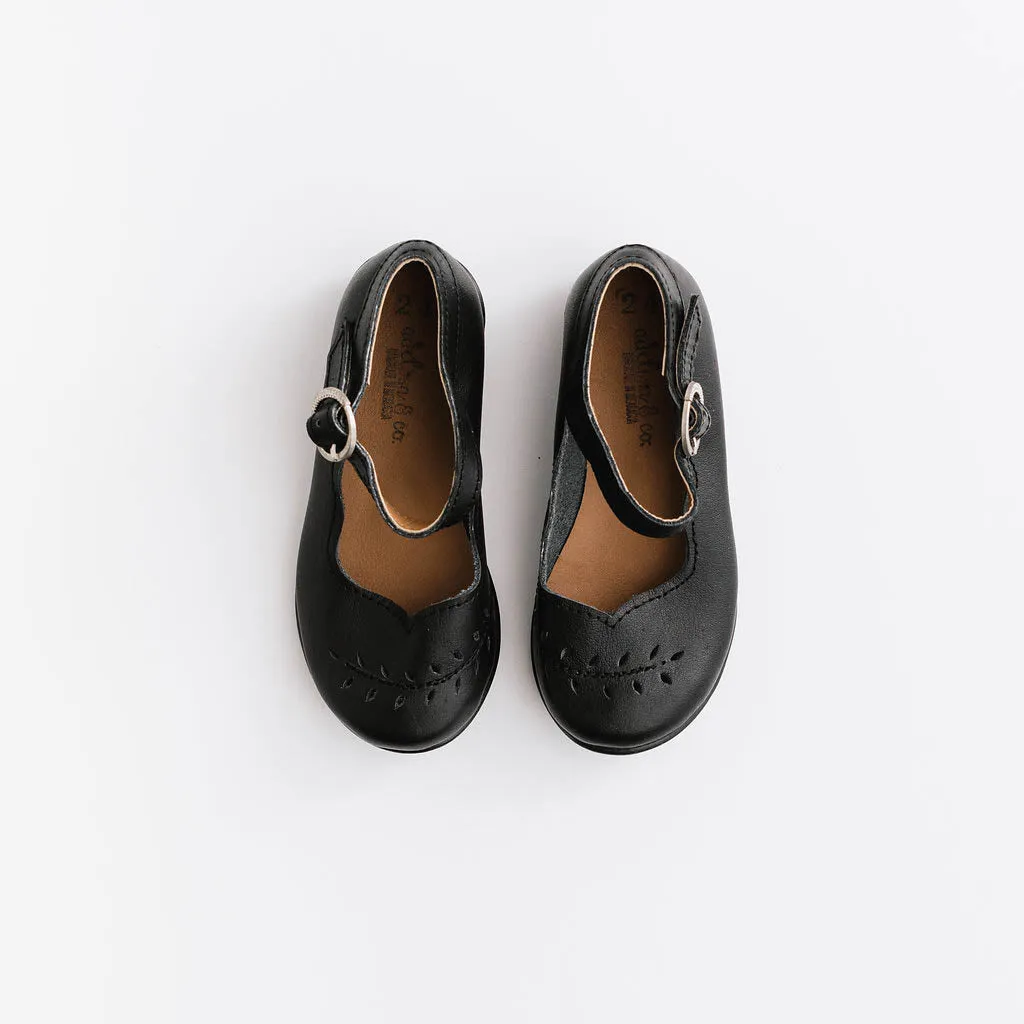 Black Cosecha Mary Janes {Children's Leather Shoes}