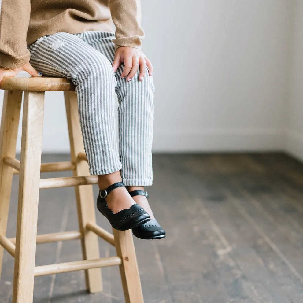 Black Cosecha Mary Janes {Children's Leather Shoes}