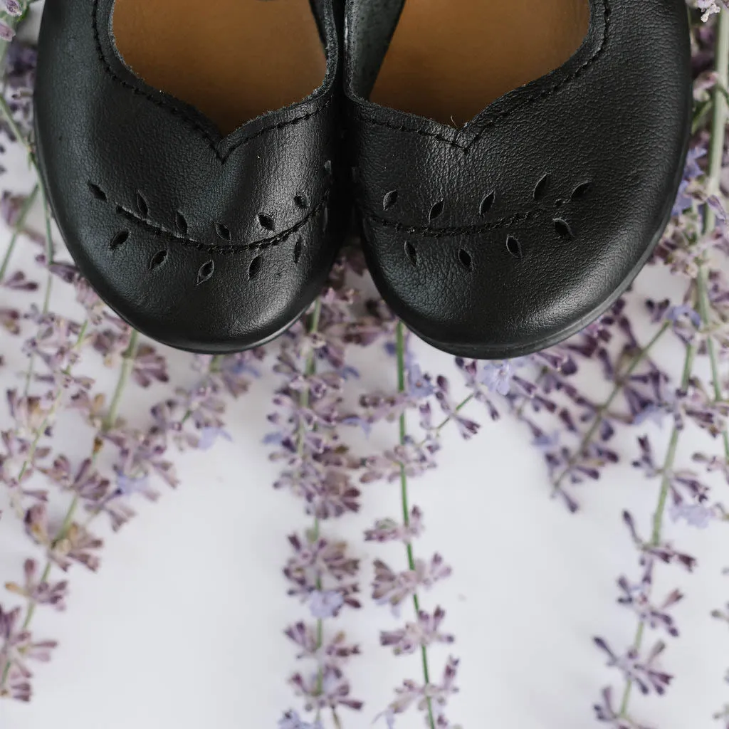 Black Cosecha Mary Janes {Children's Leather Shoes}