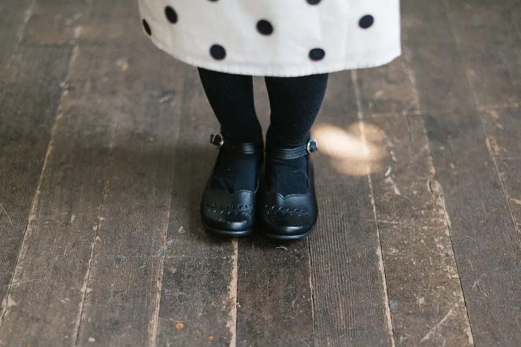 Black Cosecha Mary Janes {Children's Leather Shoes}