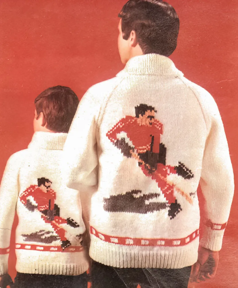 Children's Hockey Cardigan Pattern