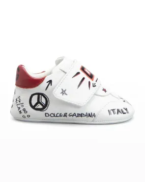 Children's sneakers Prewalker DG Graffiti Logo, Newborn-9M Dolce&Gabbana