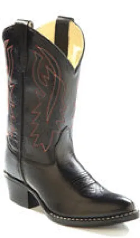 Child's Black J Toe Western