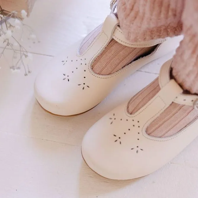 Cream Catarina Mary Jane {Children's Leather Shoes}