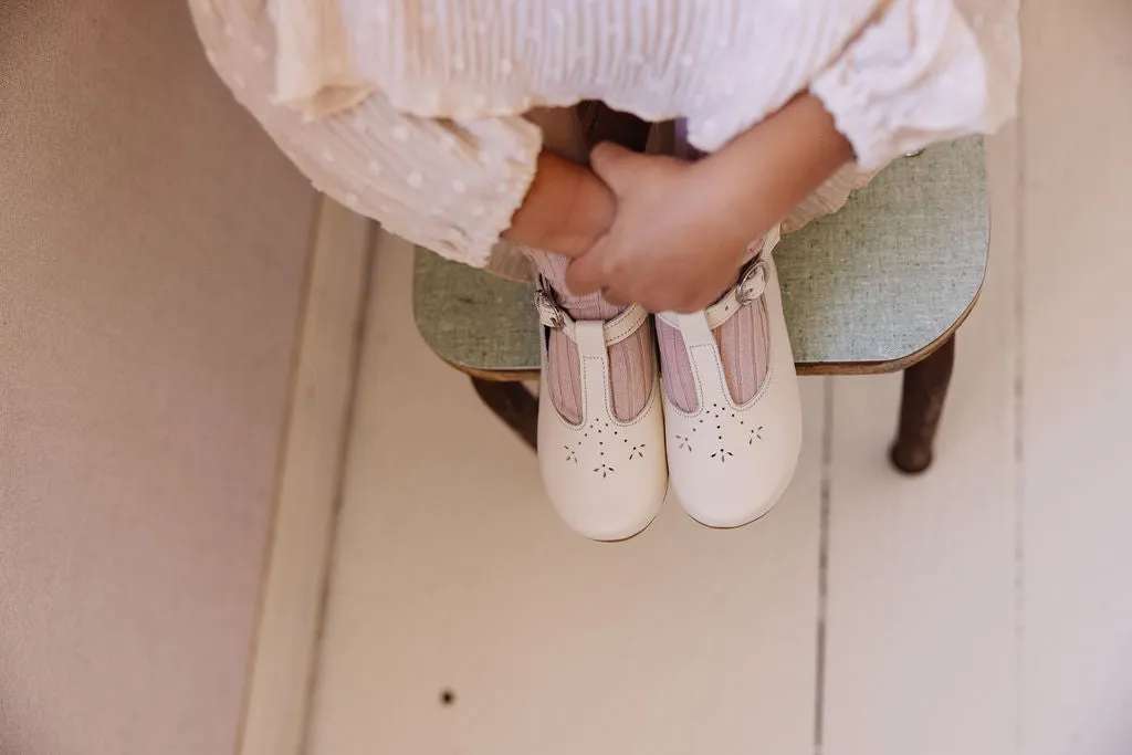 Cream Catarina Mary Jane {Children's Leather Shoes}