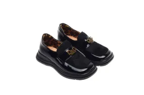 D & G Junior - Girl's Black Patent Dress Shoes  - 24