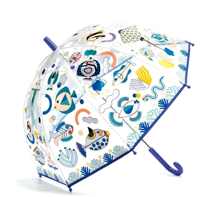 DJECO Fishes Color-Changing Children's Umbrella