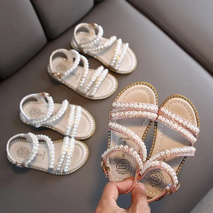 Girl Sandals Summer Fashion Kids Baby Girls Bling Rhinestone Princess