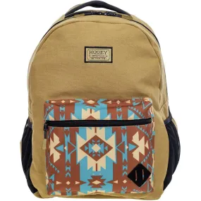 HOOey "Recess" Aztec Pocket (Tan/Turquoise/Red) - Backpack