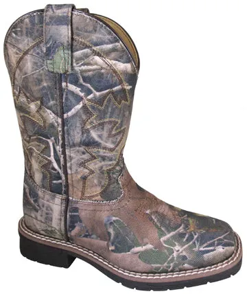 Kid's Smoky Mountain Wilderness Camo Square Toe Boot