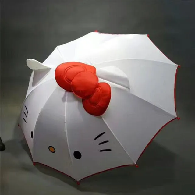 Kids Umbrella Cute Cartoon Hello Kitty Children's Stick Umbrella