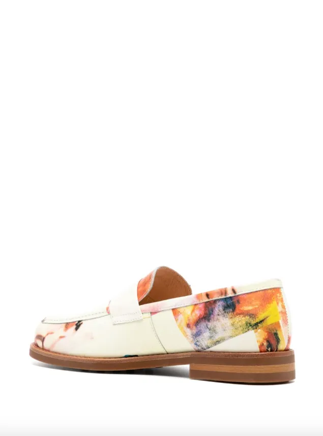 KidSuper Collage faces printed loafer