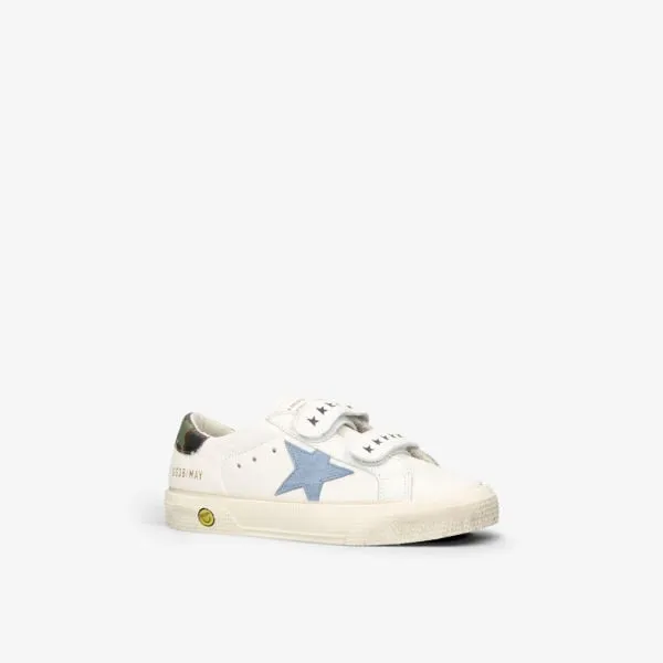 May leather sneakers with stars 6-10 years Golden Goose, white