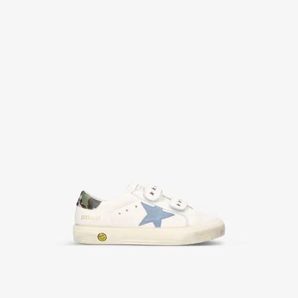 May leather sneakers with stars 6-10 years Golden Goose, white