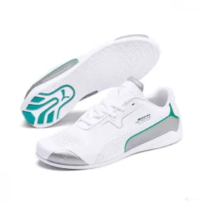 Mercedes Kids Shoes, Puma Drift Cat 8, White, 2021