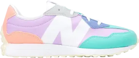 New Balance 327 Big Kid Wide 'Dark Violet Glow Summer Jade' Multicolor