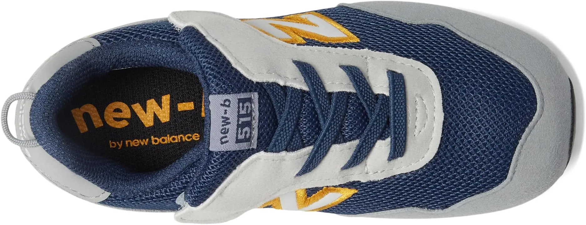 New Balance 515 New-B Hook-and-Loop Sneaker in NB Navy/Slate Gray