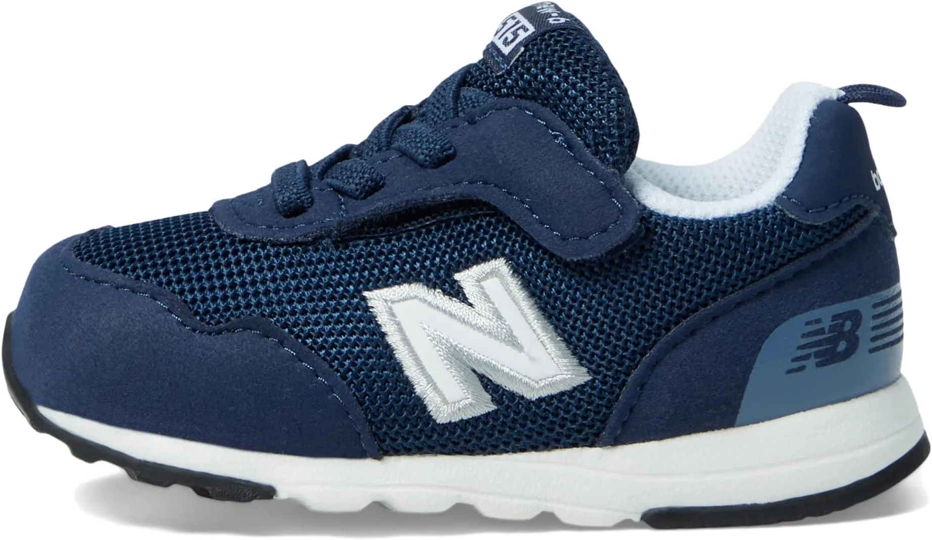 New Balance 515 New-B Hook-and-Loop Sneakers, NB Navy/White