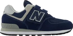 New Balance 574 Hook and Loop Little Kid 'Core Pack - Navy' Sneakers, Blue