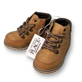 NEW! Children's Place Toddler Boy Size 5 Tan Leather-Style Boots