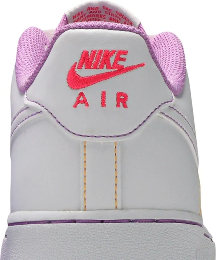 Nike Air Force 1 '07 Low GS 'Contrast Stitch - Fuchsia Glow', White