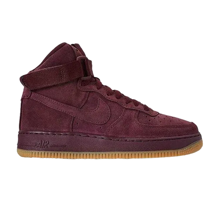 Nike Air Force 1 High LV8 GS 'Burgundy Crush', red