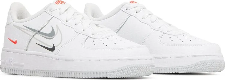 Nike Air Force 1 Low GS 'Multi-Swoosh', White