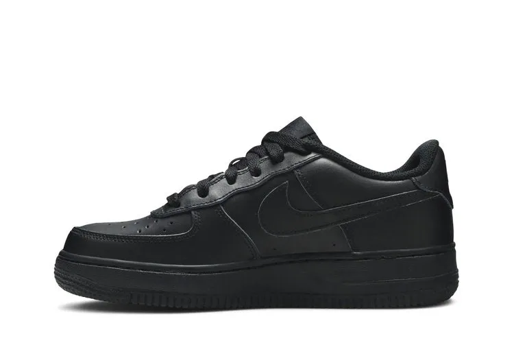 Nike Air Force 1 Low GS 'Triple Black' Sneakers, Black