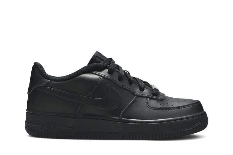 Nike Air Force 1 Low GS 'Triple Black' Sneakers, Black