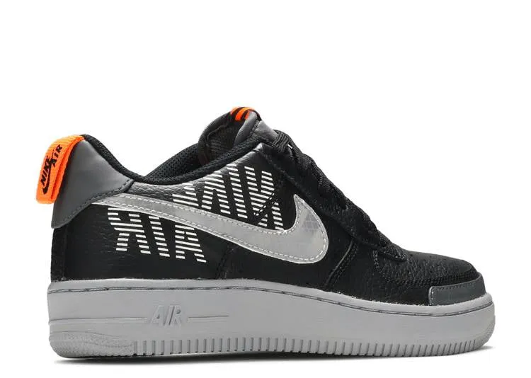 Nike AIR FORCE 1 LV8 2 GS 'UNDER CONSTRUCTION - BLACK', black