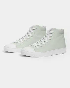 Pale Warm Green Men's High-top Canvas Sneakers | Men's | Bright Pale Warm Green | C5M0Y10K0