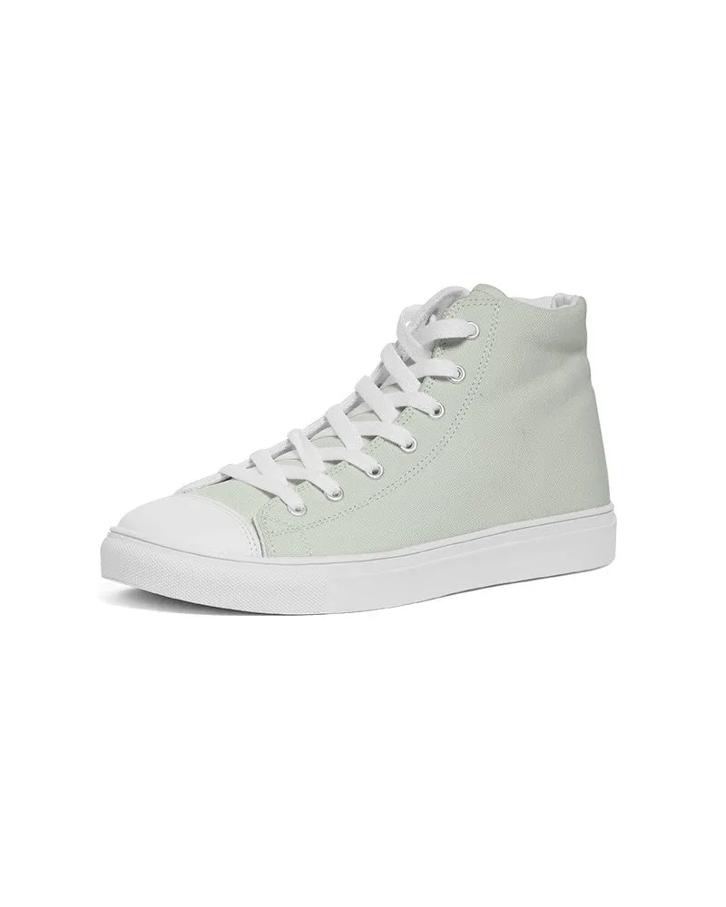 Pale Warm Green Men's High-top Canvas Sneakers | Men's | Bright Pale Warm Green | C5M0Y10K0