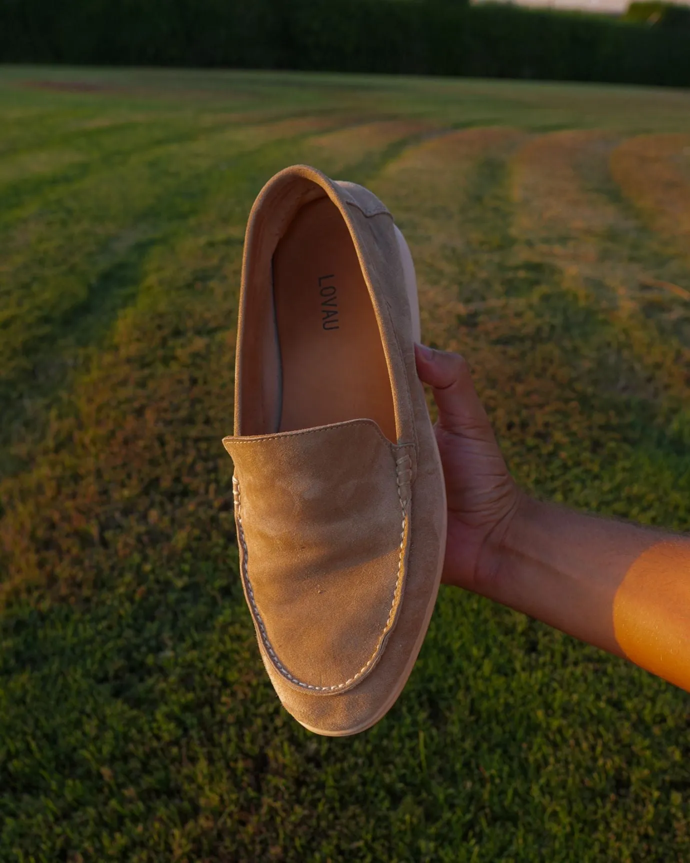 Portofino Suede Loafers Leather - Apricot