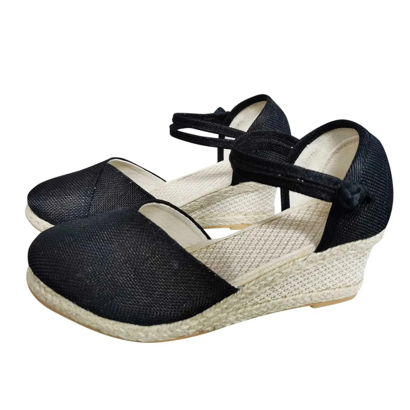 Sandals Espadrilles Wedges Woman Sandals Summer  New In Ladies Comfort Casual Shoes Party Sandals Footwear Zapatillas Mujer Verano z240718