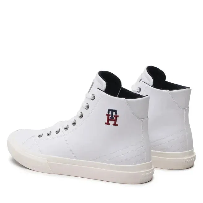 Tommy Hilfiger Th Hi Vulc Street Leather Men FM0FM04739-WHT