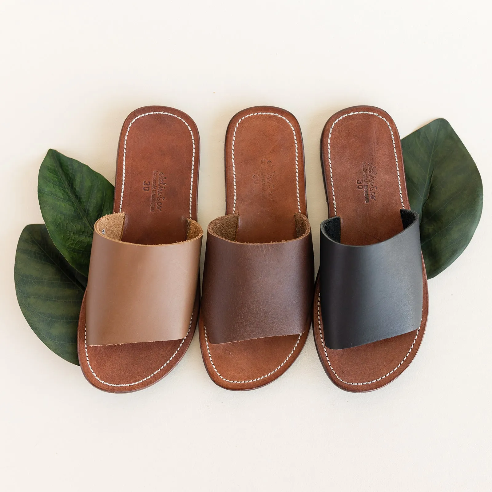 Verano Slide {Children's Leather Sandals}