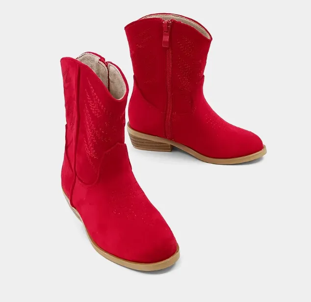 Zahara Toddlers - Red Suede